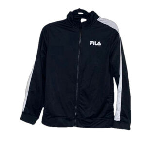 Fila Black & White Track Jacket Size Youth L